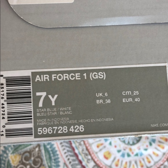 Blue nike Air Force one - Picture 4 of 4